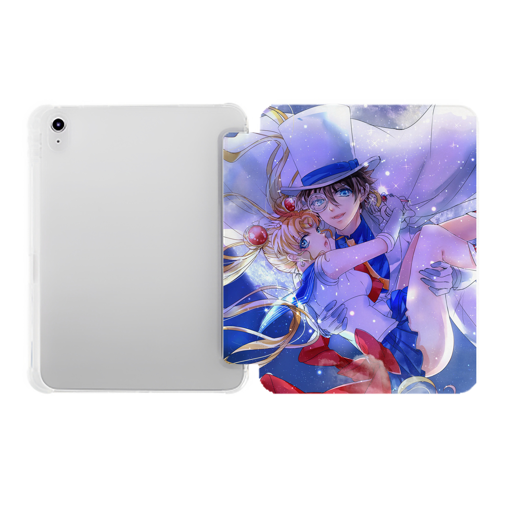 （画像用） 美少女戦士セーラームーン Sailor Moon IPad ケース ペン収納付き 三つ折りスタンド PUレザー×シリコン 対応機種9.5/10.5/10.9インチ